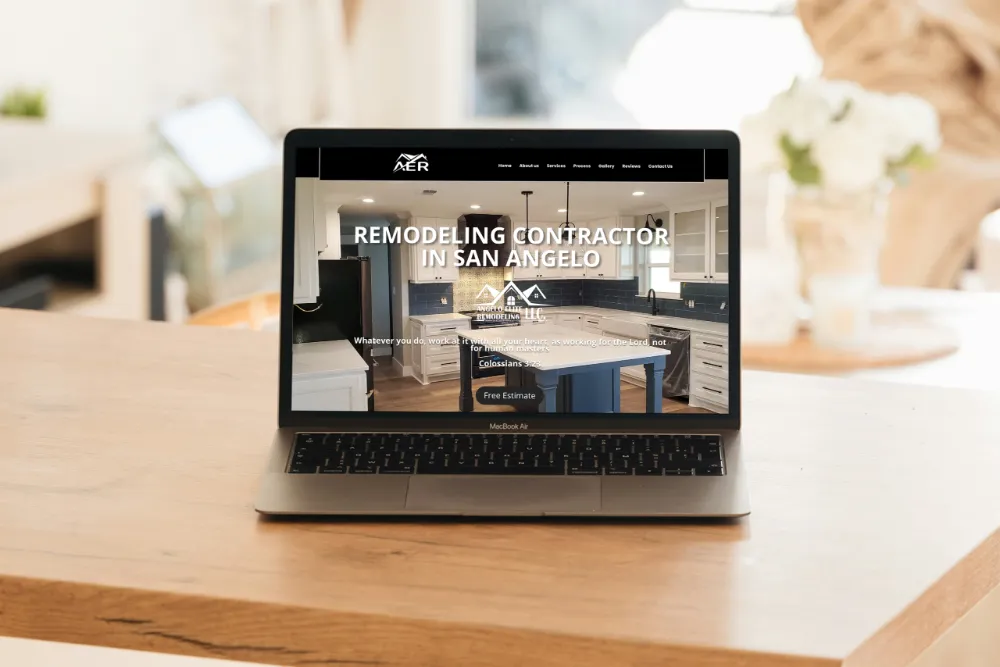 Angelo Elite Remodeling website, google ads and business cards by The Lions Media