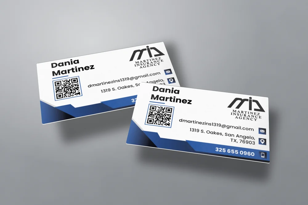 Martinez Insurance Agency business card design by The Lions Media