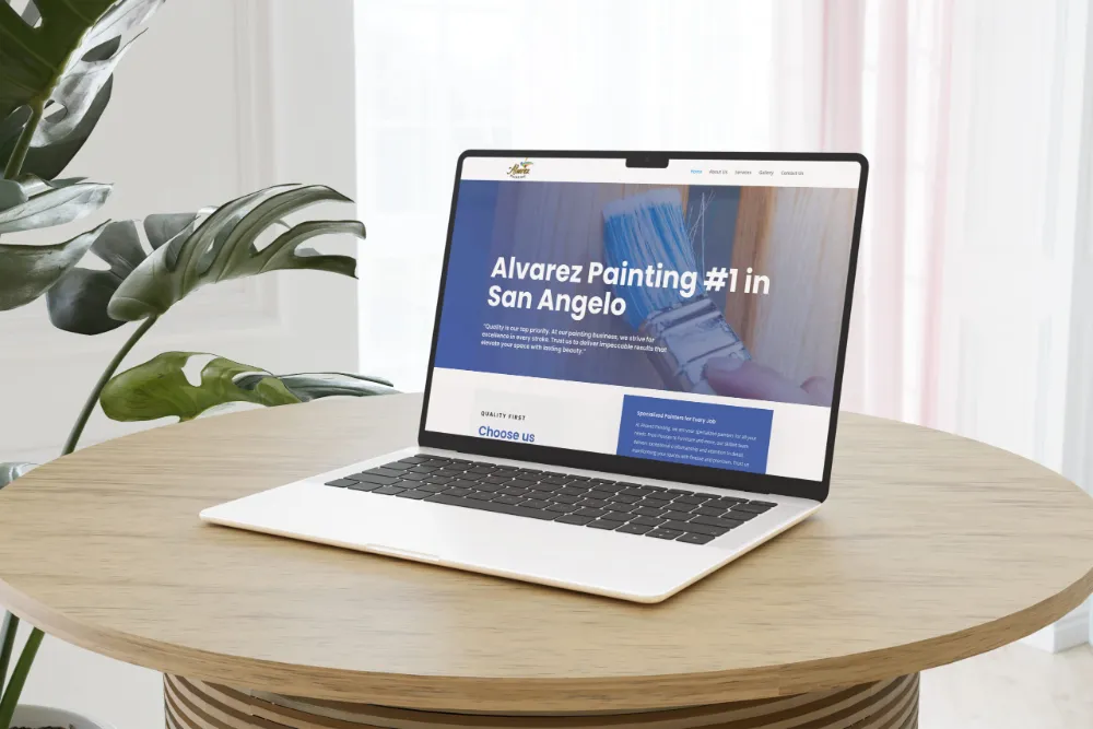 Alvarez Painting website design by The Lions Media
