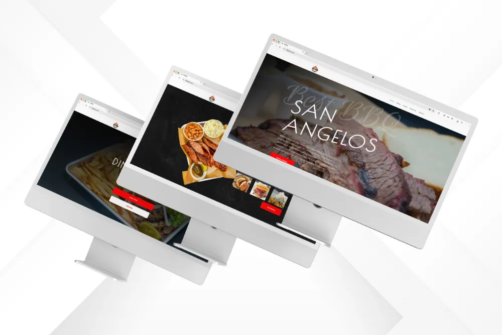 RJ BBQ restaurant website with menu and online ordering by The Lions Media
